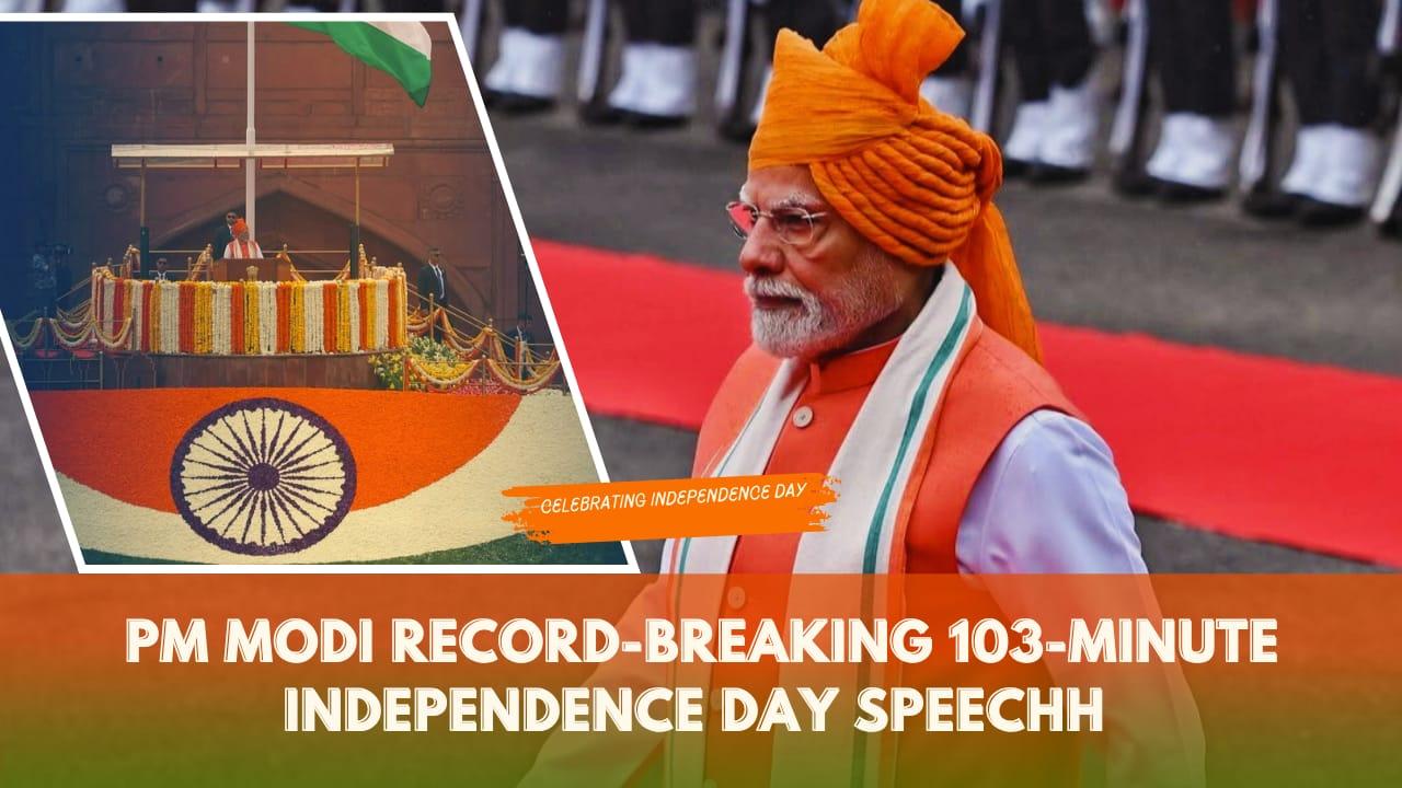 PM Modi Independence Day 2025: Record-Breaking 103-Minute Speech Highlights, Key Announcements, Operation Sindoor Tribute and Vision for Viksit Bharat 2047